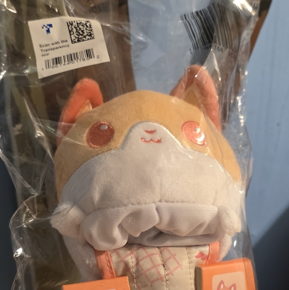 NWT Plushiverse Peach Fox Plushie Tote Bag RARE HTF NWT - Picture 3 of 5